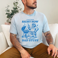 Wholesale Bear Hot dad stuff Graphic Tee - Light Blue Tee
