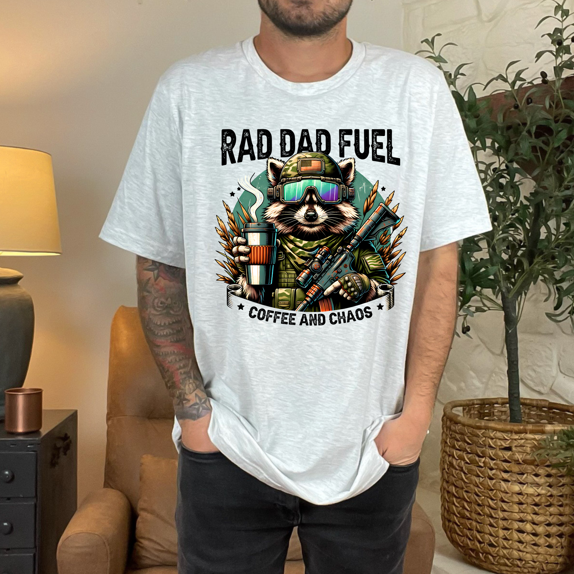 Wholesale Rad Dad Fuel Graphic Tee - Ash Tee
