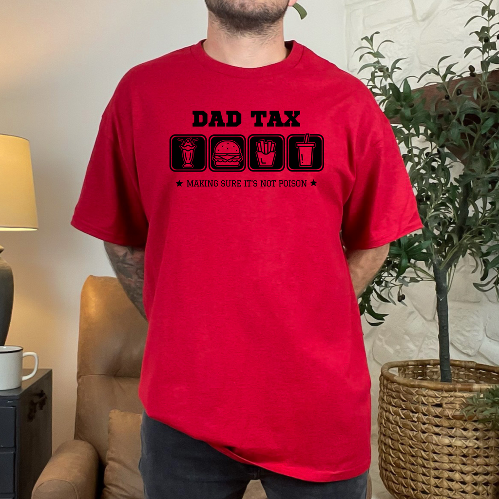 Wholesale Dad Tax Graphic Tee - Grey Tee