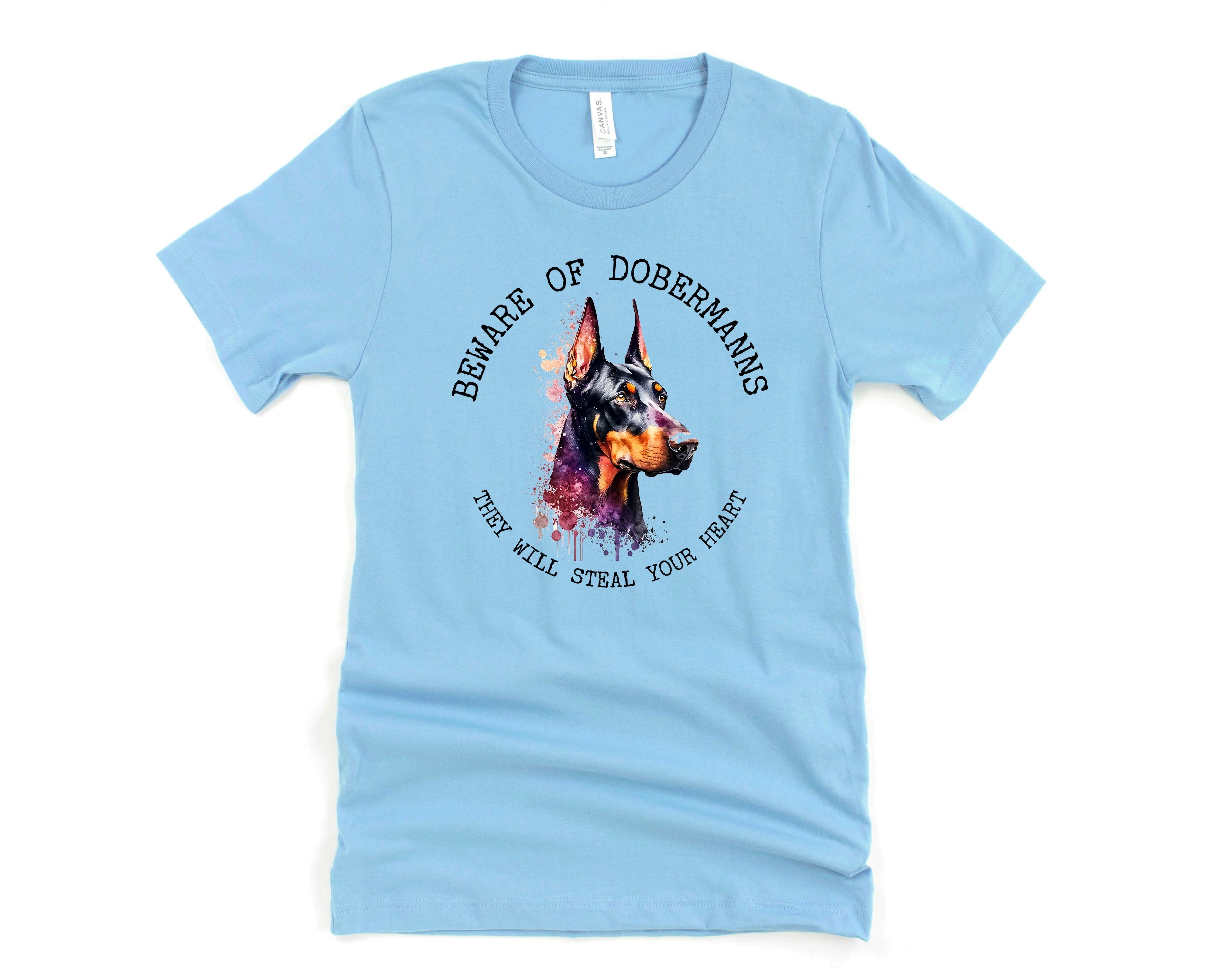 Wholesale Beware of Dobermanns Graphic Tee - Mint