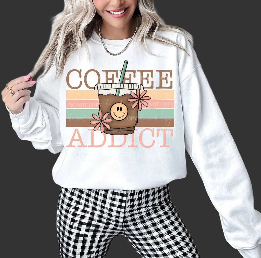 Coffee Addict || Sweatshirt Or Hoodie