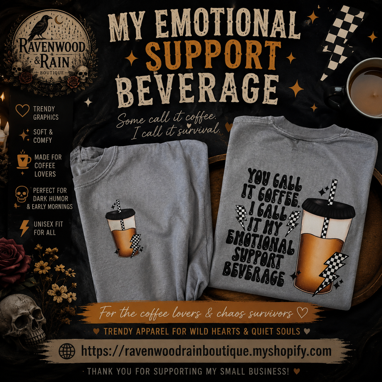 You Call It Coffee. I Call It My Emotional Support Beverage. - Tee