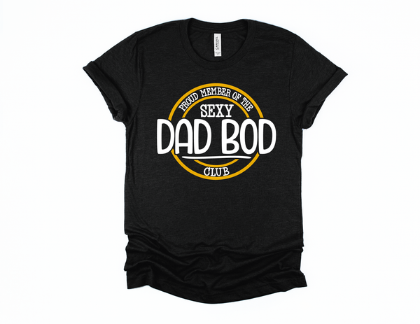 Wholesale Dad Bod Club Graphic Tee - Black
