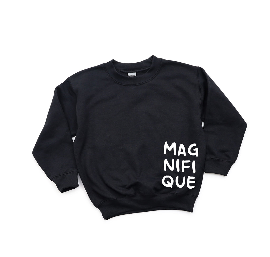 Wholesale KIDS Magnifique Graphic Tee - Black