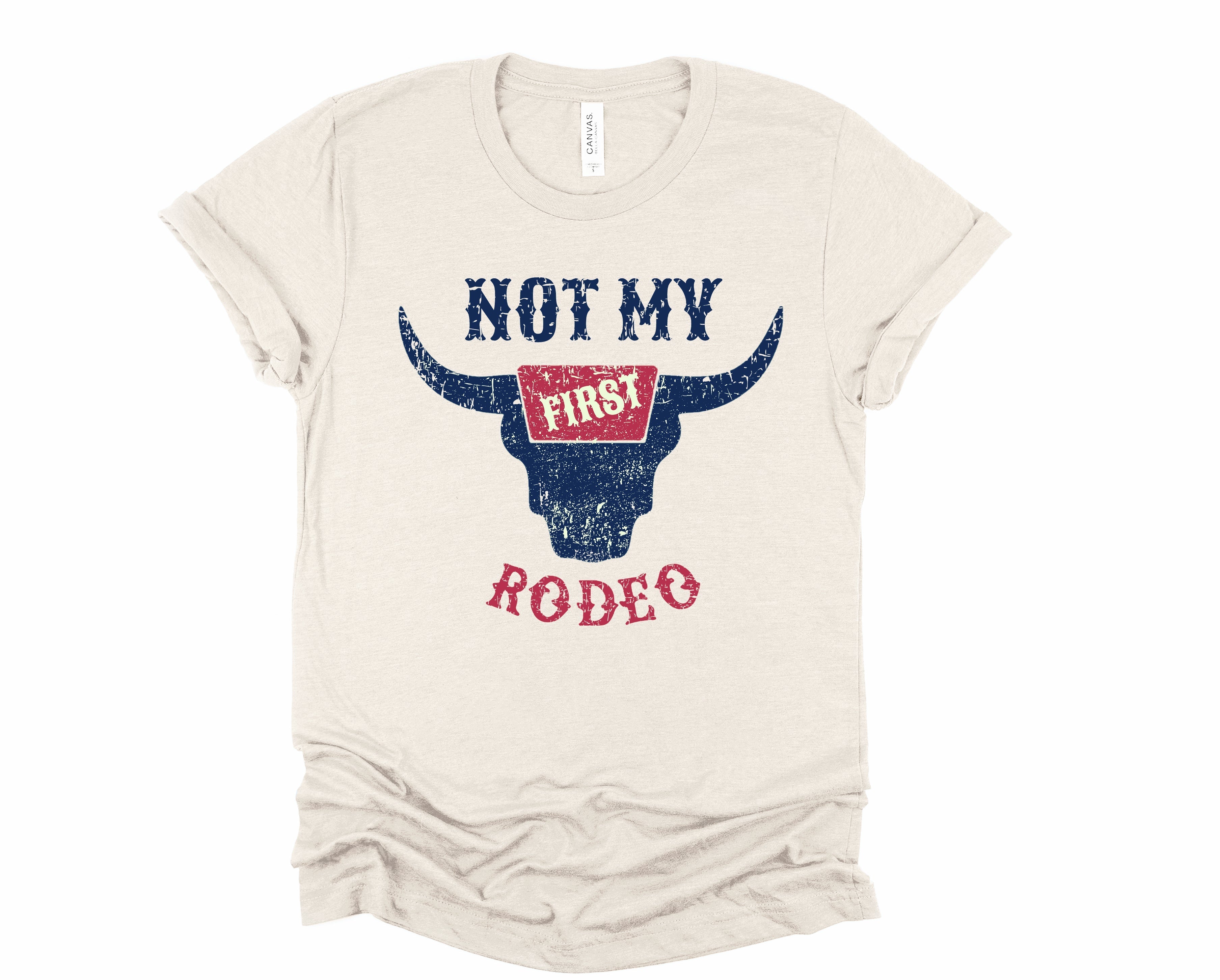 Wholesale Not My First Rodeo Graphic Tee - Heather Sand